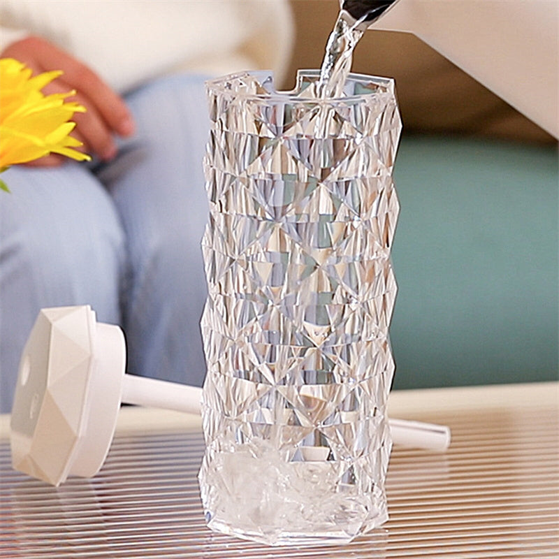 Kristall-Lampe mit Luftbefeuchter & LED-Stimmungslicht