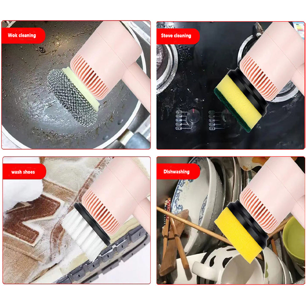 Elektrische Reinigungsbürste mit Scheuerpad