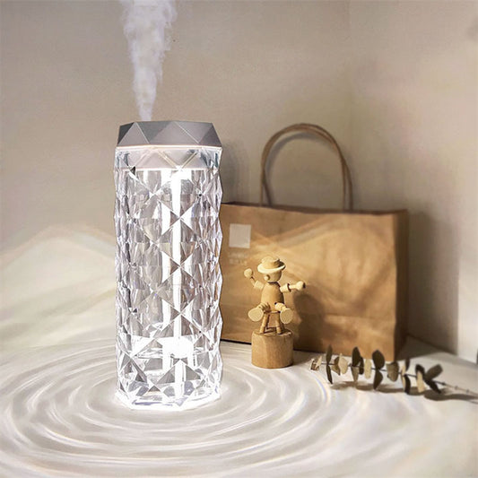Kristall-Lampe mit Luftbefeuchter & LED-Stimmungslicht